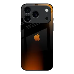 Orange Black Fusion Glass Case for iPhone 17 Pro Smooth Look