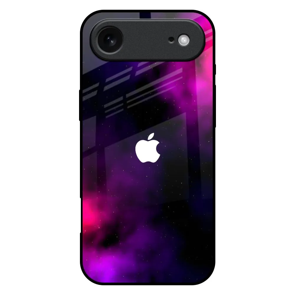Pink Galaxy Glass Case for iPhone 17 Air Carbon Fiber