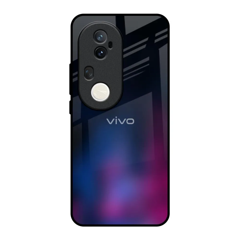 Smooth Pattern Finish Premium Craft Pink Smudge Glass Case for Vivo T4 Ultra 5G