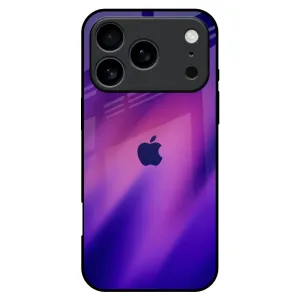 Pink Thunder Glass Case for iPhone 17 Pro Max Minimal Edge Design