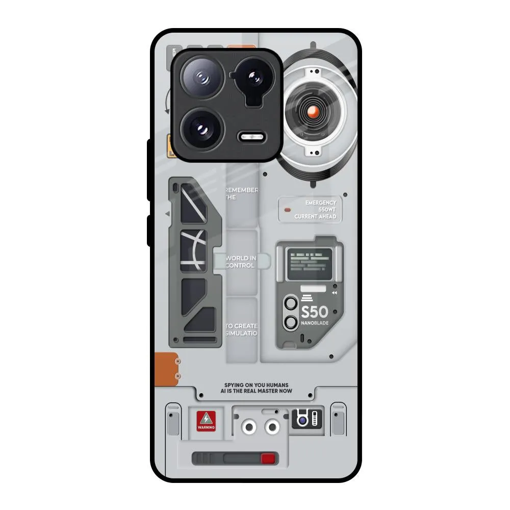 Smooth Layer Texture Plasma Shield Glass Case for Mi 13 Pro