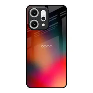 Playful Gradient Glass Case for Oppo Reno14 5G Matte Feel Texture