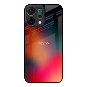 Stylish Detail Layer Desk Companion Playful Gradient Glass Case for Oppo Reno14 Pro 5G
