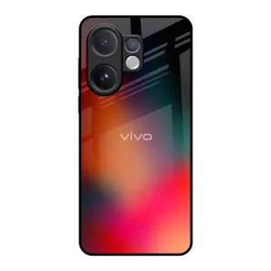 Non slip grip Creative Pattern Playful Gradient Glass Case for Vivo V60 5G