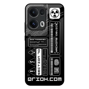 Futuristic Art Glass Case for Oppo Reno13 Pro 5G daily accessory