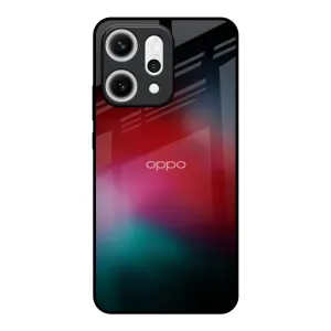 Mystere Red Glass Case for Oppo Reno14 5G Modern Texture Build Minimal Feature