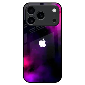 Pink Galaxy Glass Case for iPhone 17 Pro Max Everyday Protection Comfort Shield Texture
