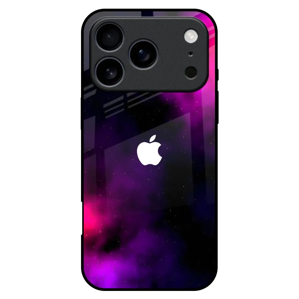 Pink Galaxy Glass Case for iPhone 17 Pro Max Everyday Protection Comfort Shield Texture