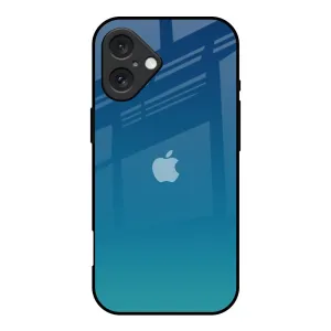 Celestial Blue Glass Case For iPhone 16 Flexible structure