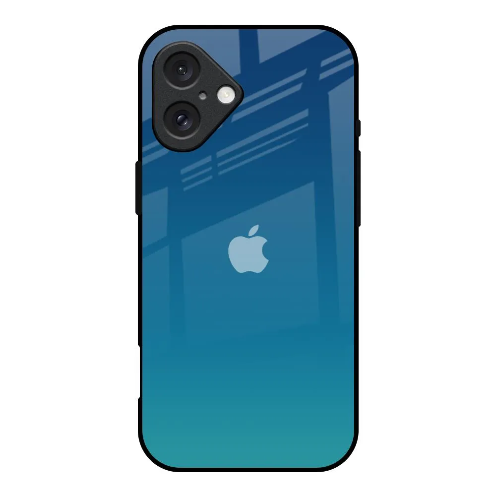 Celestial Blue Glass Case For iPhone 16 Flexible structure