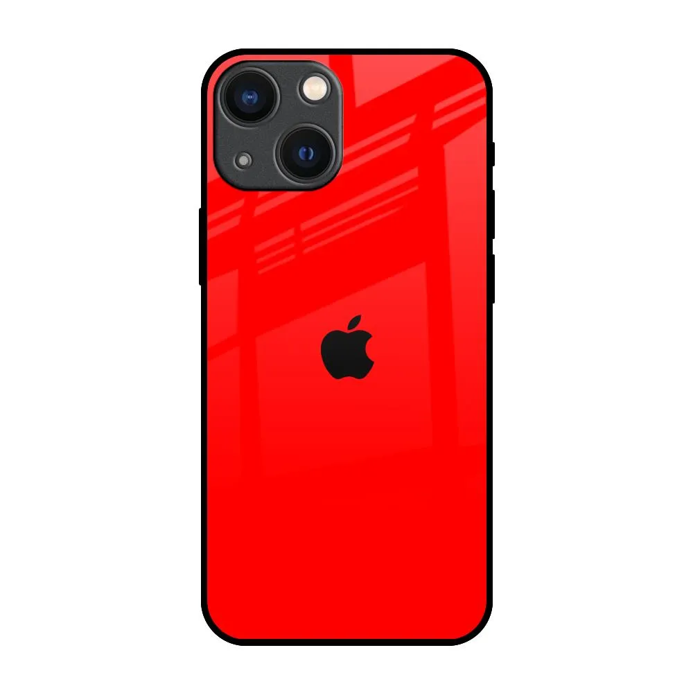 Shock Frame Trendy Design Blood Red Glass Case for iPhone 14 Plus