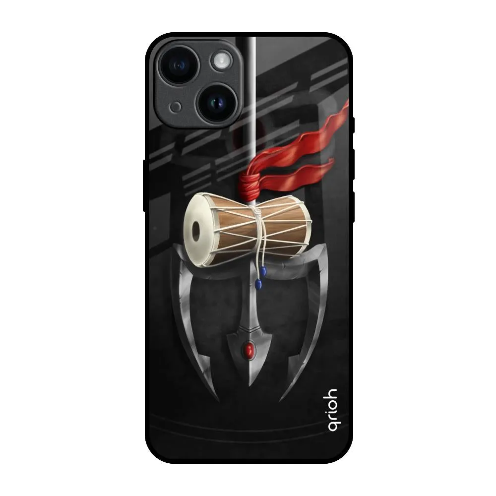 Comfort touch Protective Look Power Of Lord Glass Case For iPhone 14