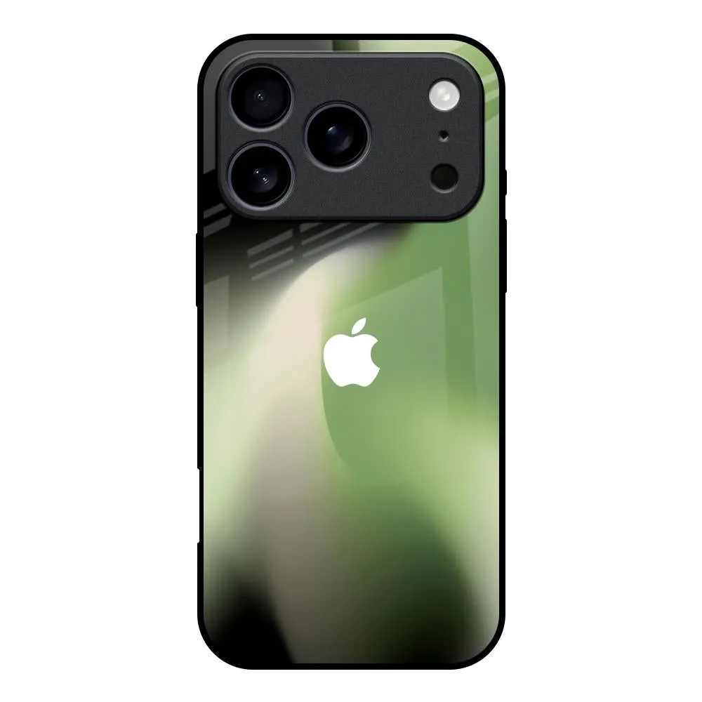 Everyday Look Polished Detail Edge Green Tornado Glass Case for iPhone 17 Pro