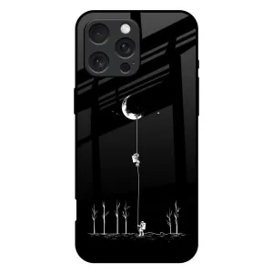 Smooth Touch Catch the Moon Glass Case for iPhone 16 Pro Max