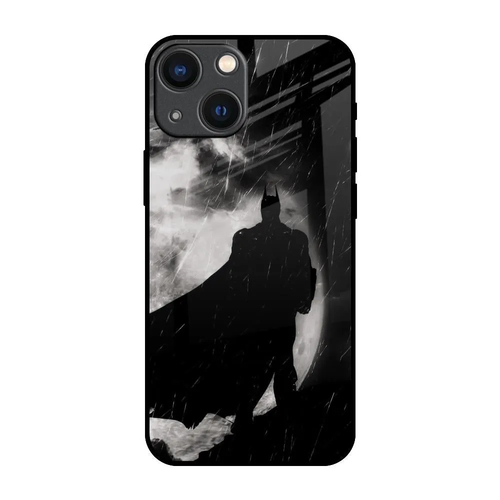 Dark Warrior Hero Glass Case for iPhone 14 Plus Elegant Accent Comfort Detail