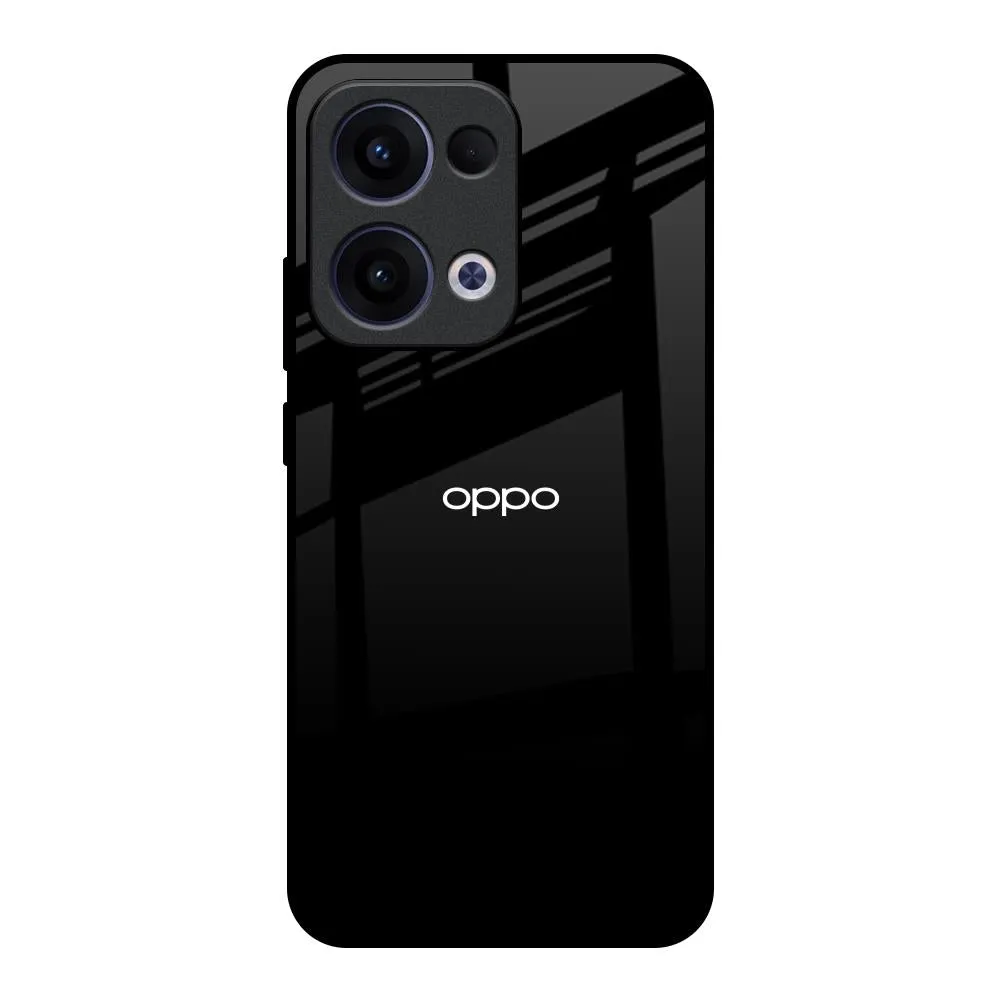 Jet Black Glass Case for Oppo Reno13 5G Sleek Build