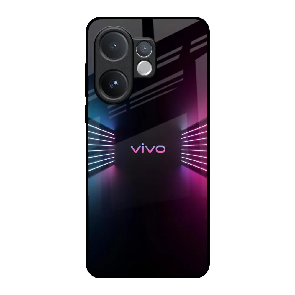 Hybrid Material Build Ultra light Disco Line Glass Case for Vivo V60 5G