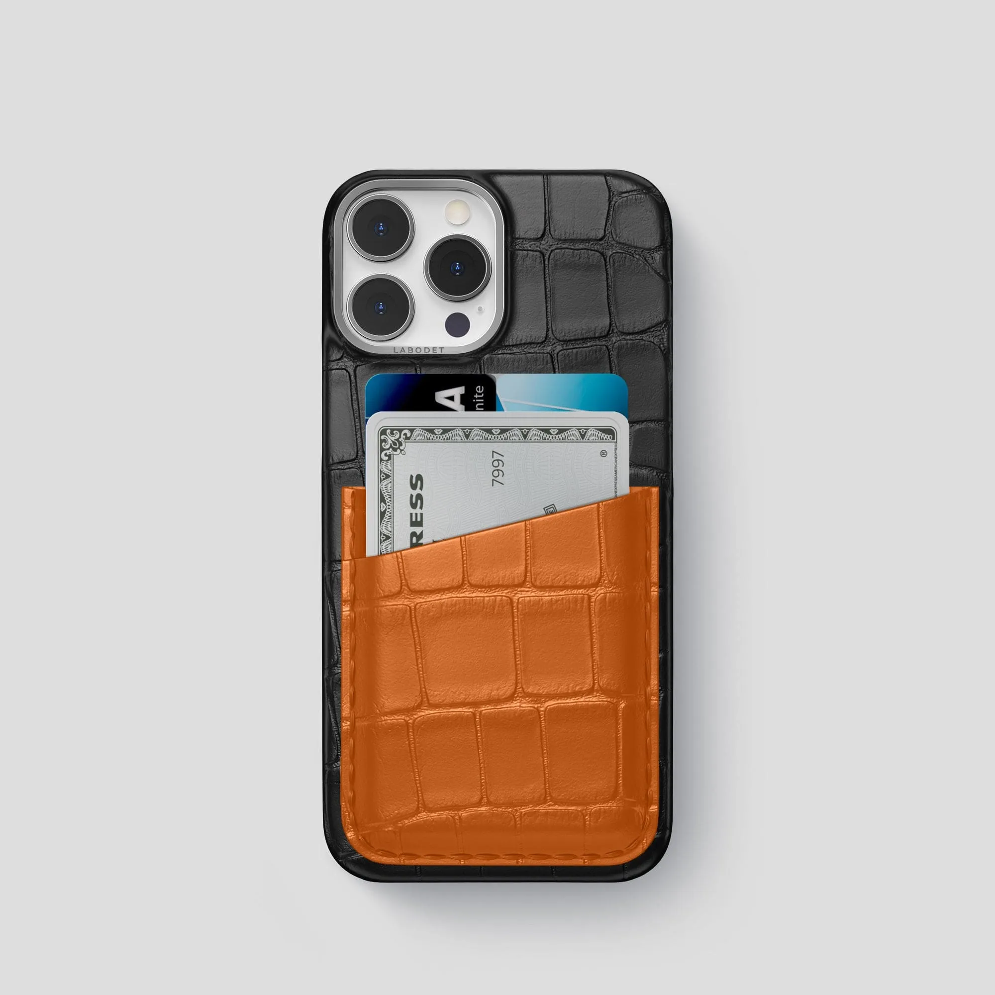 Double Card Case Color?? For iPhone 15 Pro In Alligator Compact Structure Creative Pattern