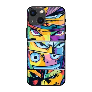 Flexible Design Anime Legends Glass Case for iPhone 14 Plus