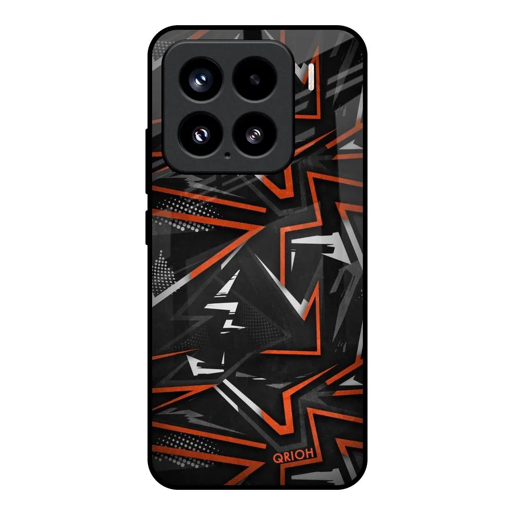 Vector Art Glass Case for Mi 15 5G Smooth Feel Comfort Texture