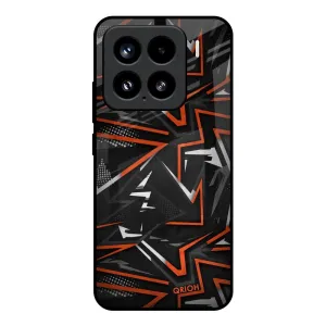 Vector Art Glass Case for Mi 15 5G Smooth Feel Comfort Texture