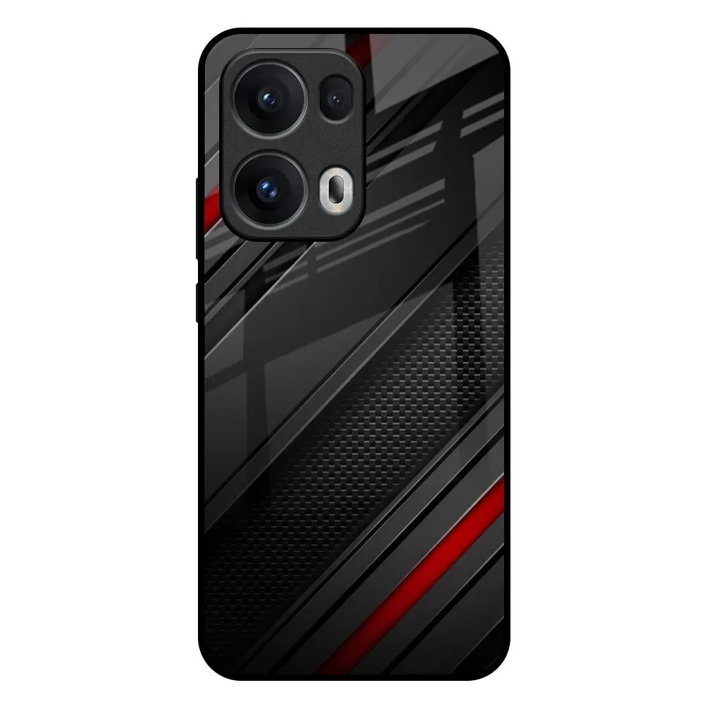 Flexible structure Modern Abstract Glass Case for Oppo Reno13 Pro 5G