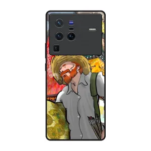 Loving Vincent Glass Case for Vivo X80 Pro 5G Color Accent