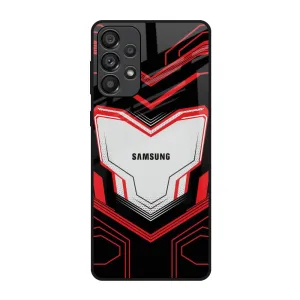 Modern Grip Light Edge Quantum Suit Glass Case For Samsung Galaxy A73 5G