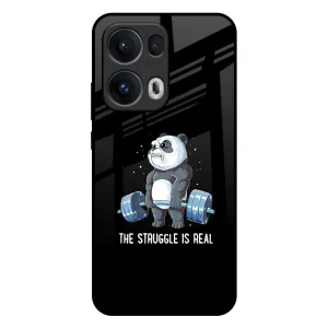 Real Struggle Glass Case for Oppo Reno13 Pro 5G Compact Shell Rugged Protection