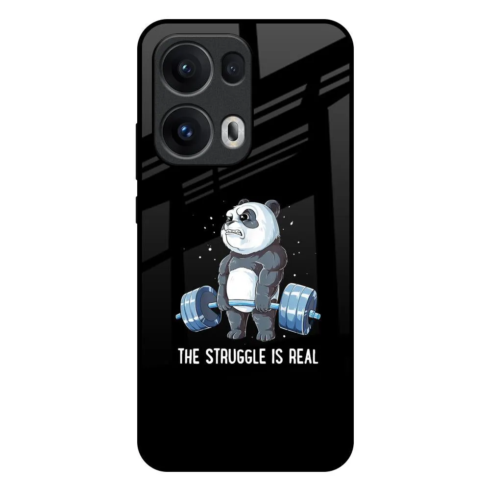 Real Struggle Glass Case for Oppo Reno13 Pro 5G Compact Shell Rugged Protection