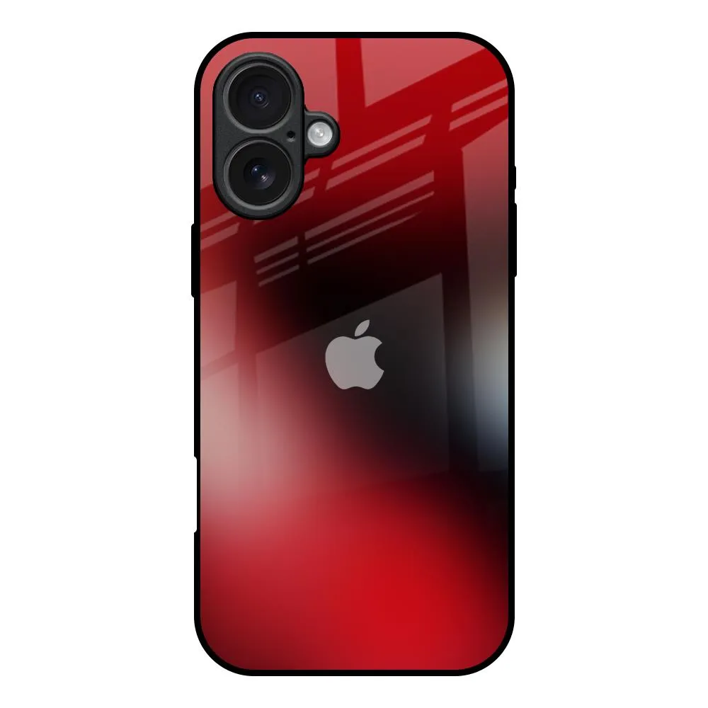 Protective Quality Luxury Texture Design Red Garnet Glass Case for iPhone 17