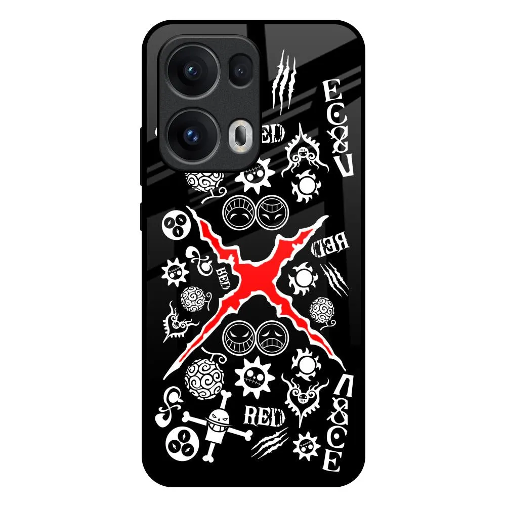 Red Zone Glass Case for Oppo Reno13 Pro 5G Hybrid Edge