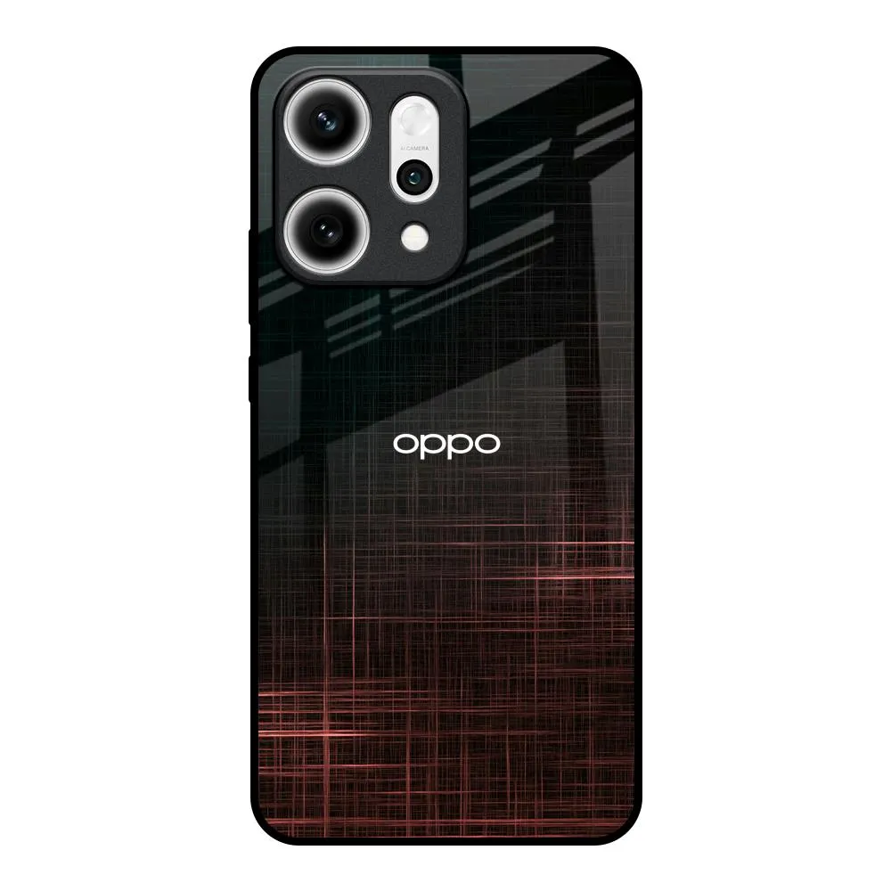 Hybrid Texture Sporty Design Wooden Mat Glass Case for Oppo Reno14 5G