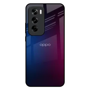 Lightweight Build Mix Gradient Shade Glass Case For Oppo Reno 12 5G