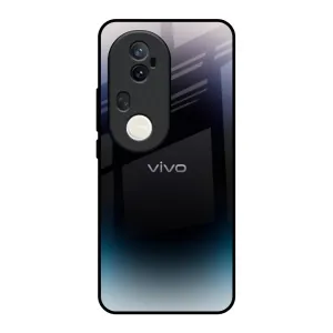 Black Obsidian Glass Case for Vivo T4 Ultra 5G Smooth Pattern Design