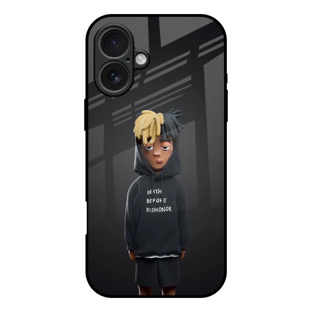 Luxury Pattern Dishonor Glass Case for iPhone 17