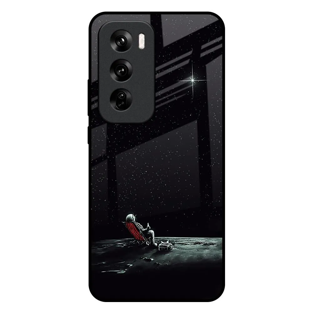 Fashion Look Relaxation Mode On Glass Case For Oppo Reno 12 Pro 5G