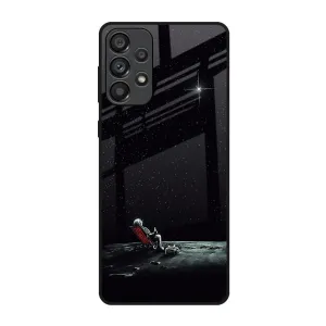 Relaxation Mode On Glass Case For Samsung Galaxy A73 5G Soft Finish Layer Trendy Aesthetic
