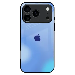 Vibrant Blue Texture Glass Case for iPhone 17 Pro Max Polished Layer