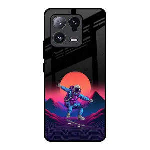 Elegant Appearance Retro Astronaut Glass Case for Mi 13 Pro