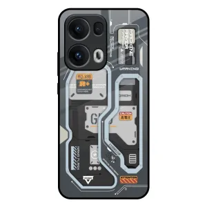 Retro Futuristic Glass Case for Oppo Reno13 Pro 5G Vivid Surface