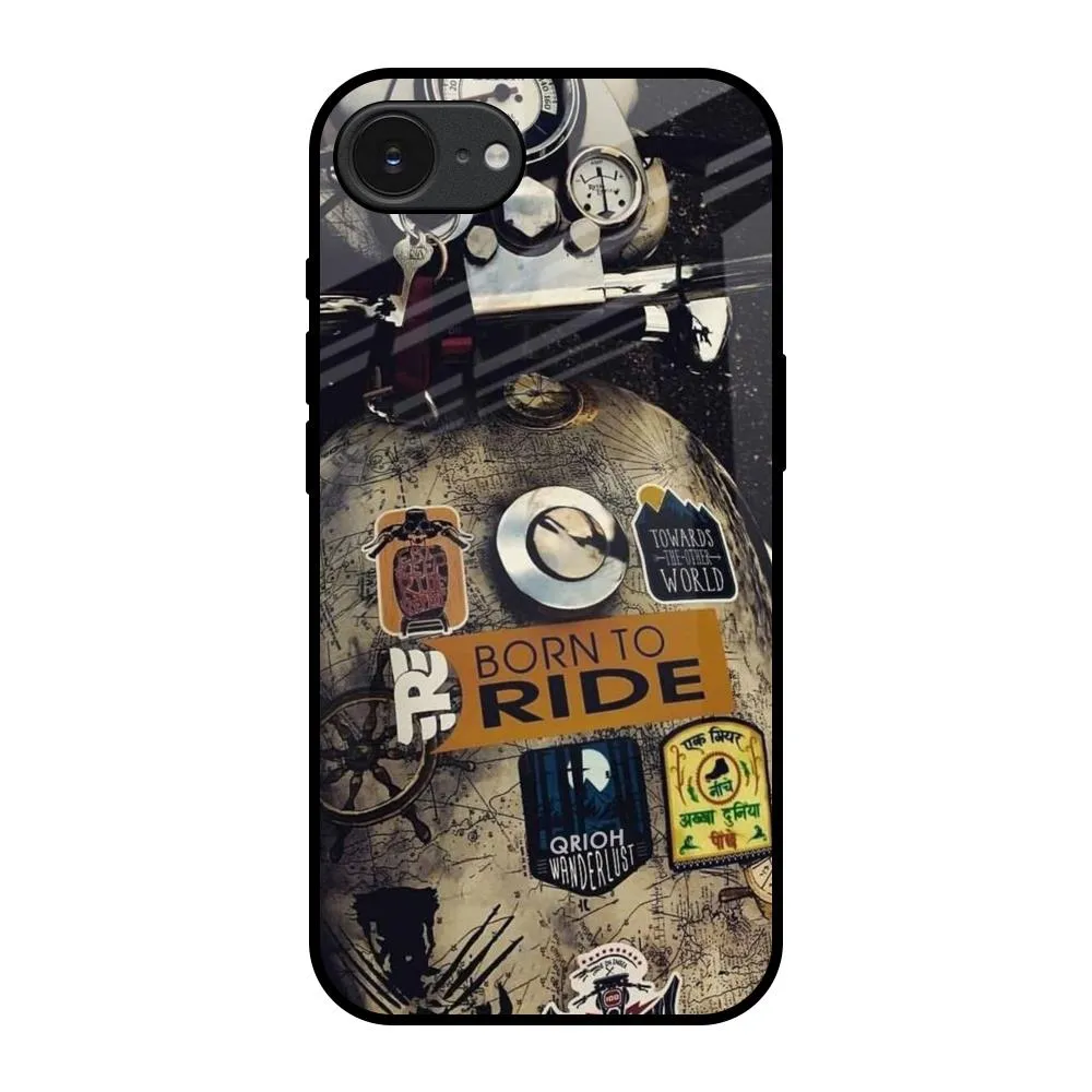Ride Mode On Glass Case for Apple iPhone 16e Travel Companion