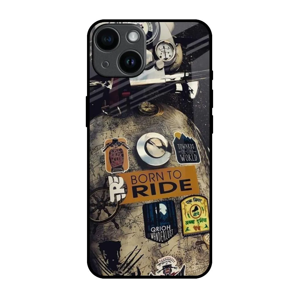 Slim Design Smooth Grip Layer Ride Mode On Glass Case for iPhone 14