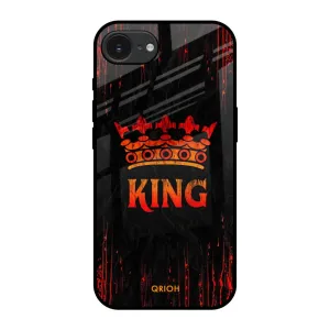 Matte Coating Finish Royal King Glass Case for Apple iPhone 16e