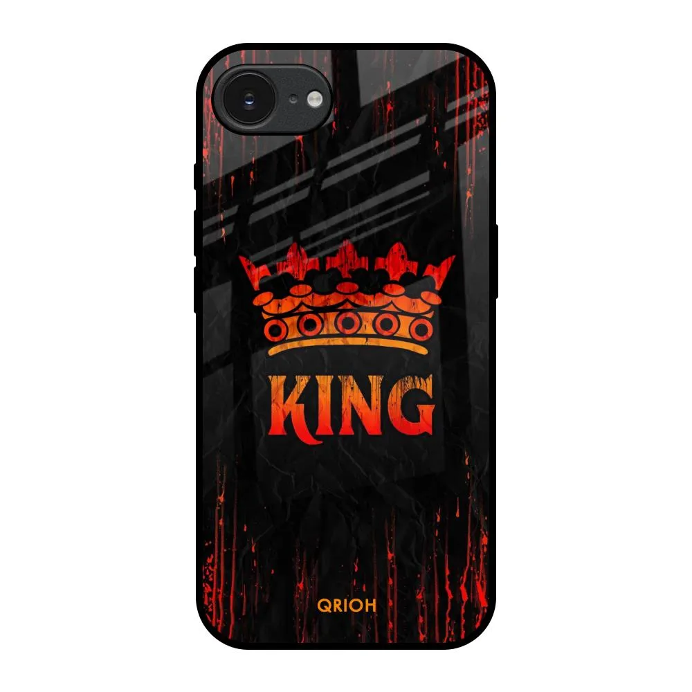 Matte Coating Finish Royal King Glass Case for Apple iPhone 16e