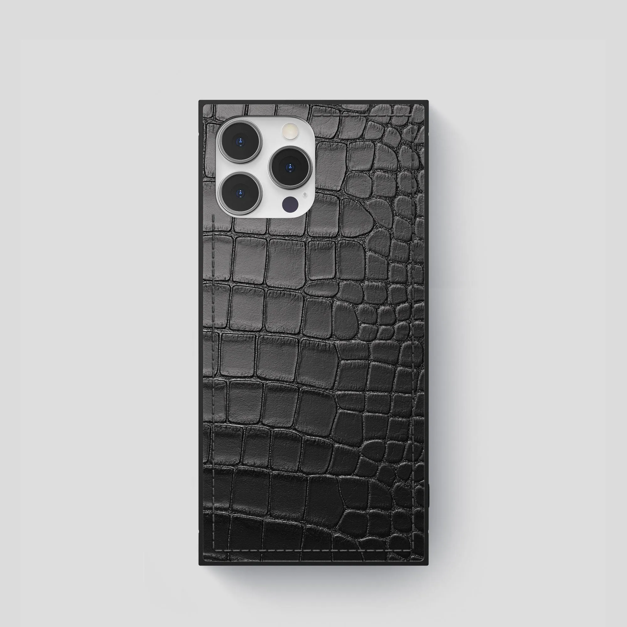 Modern Form Lightweight Protection Square Case For iPhone 15 Pro In Alligator