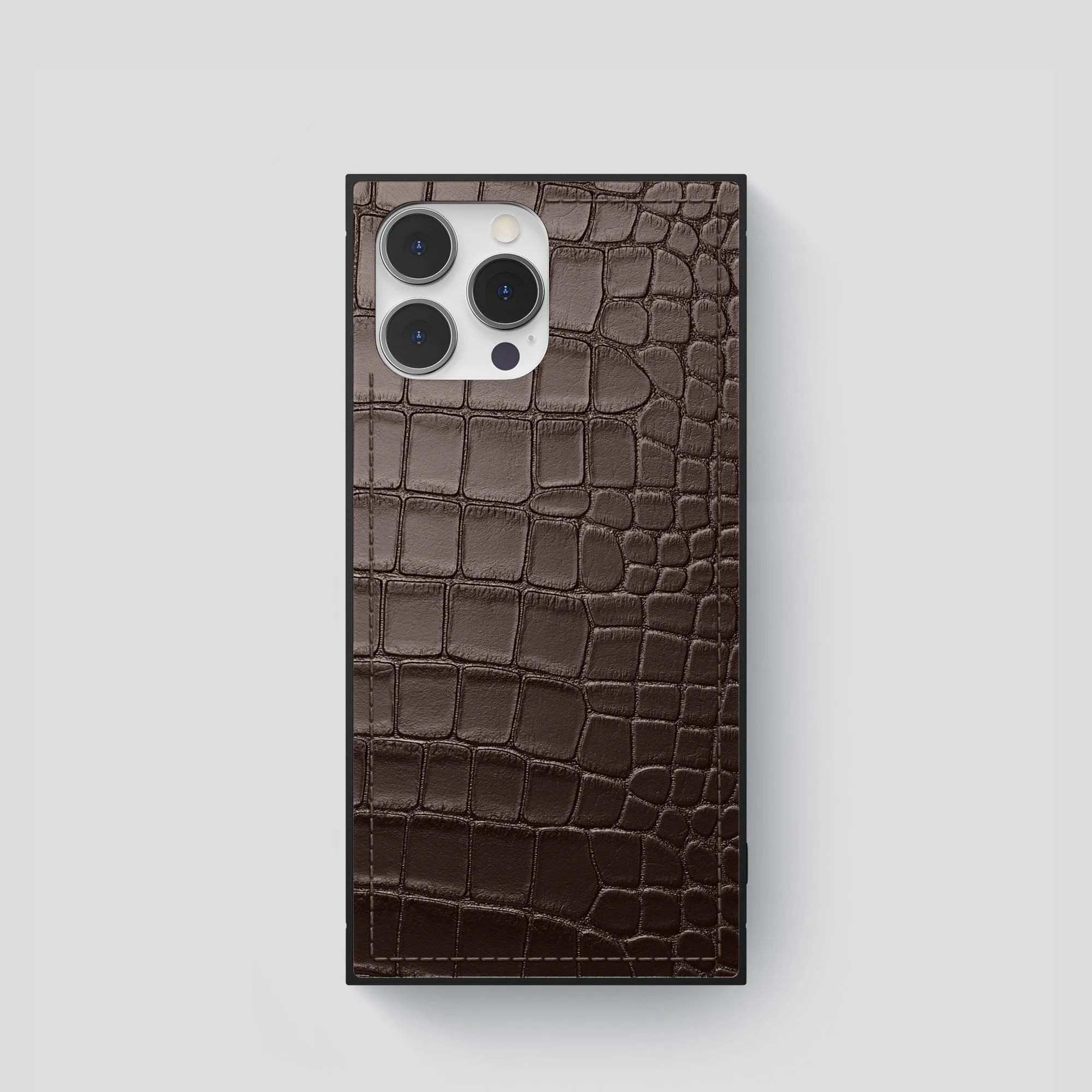 Daily Durability Square Case For iPhone 15 Pro In Alligator