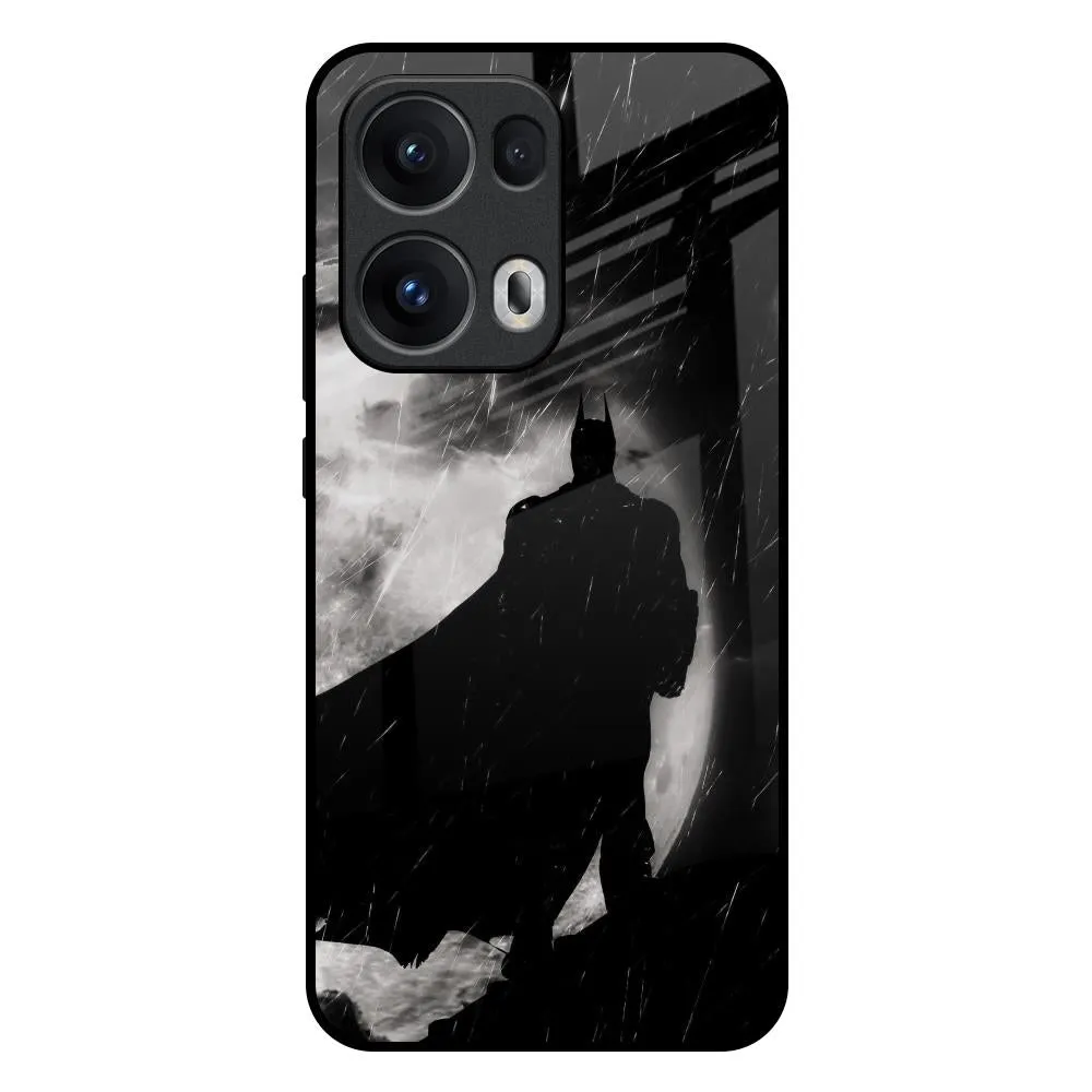 Durable Shape Dark Warrior Hero Glass Case for Oppo Reno13 Pro 5G