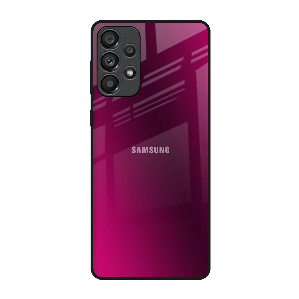 Durable Build Quality Pink Burst Glass Case for Samsung Galaxy A73 5G