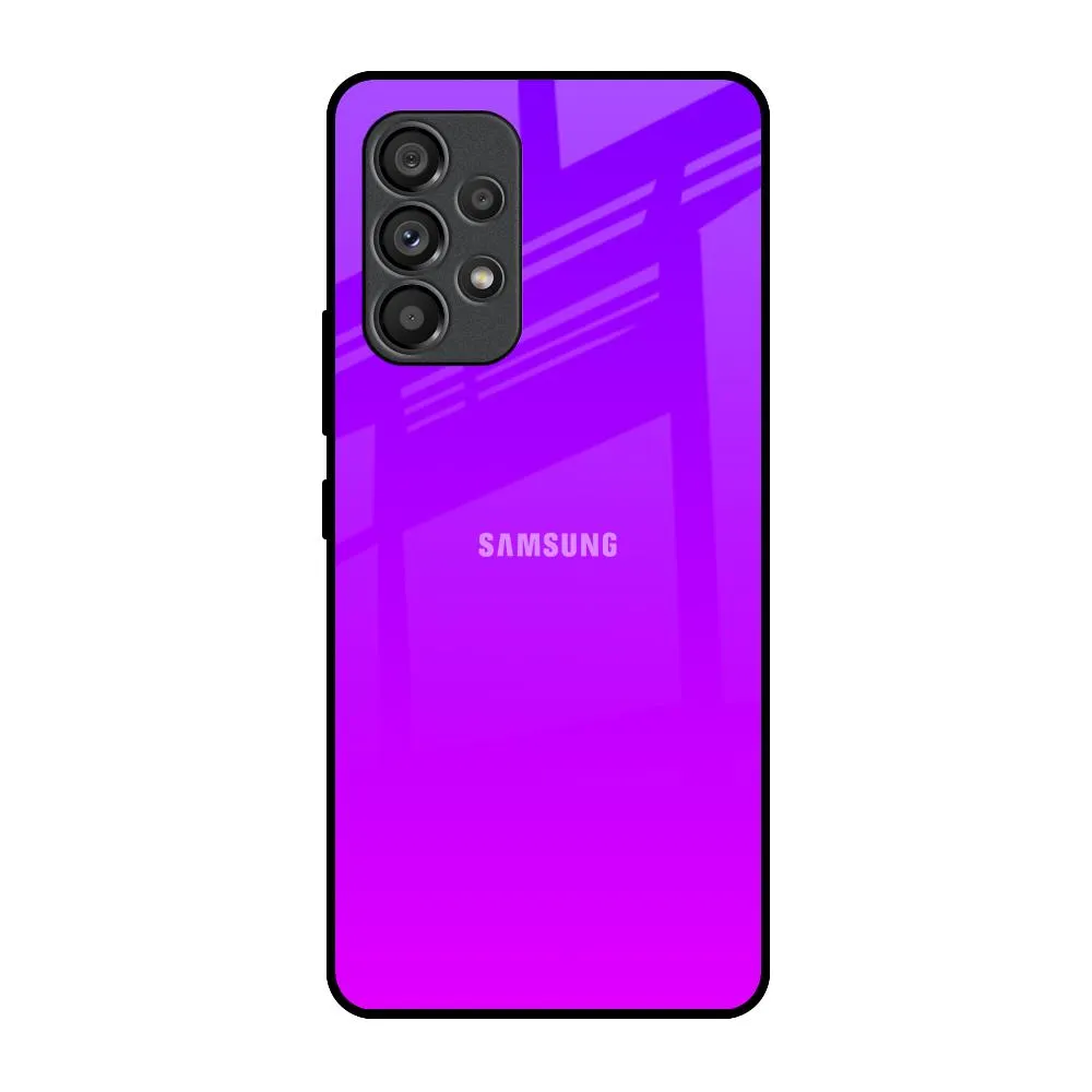 Purple Pink Glass Case for Samsung Galaxy A53 5G Fashion Statement Professional Look